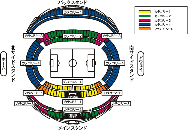 スタジアム席割り図